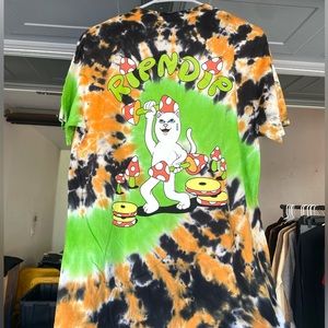 NWT RipNDip Do You Even Lift Tee Neon/Black/Orange Loop Size